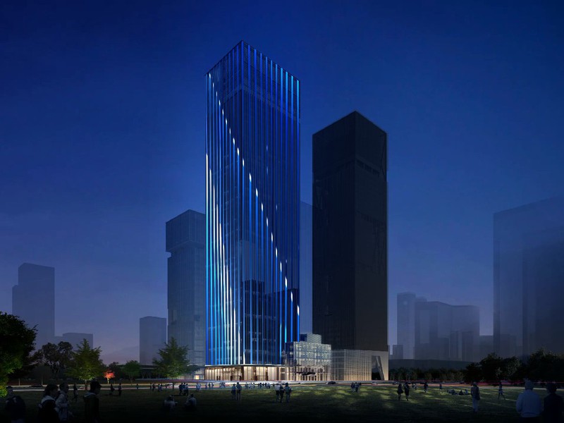 high rise facade display high rise facade display