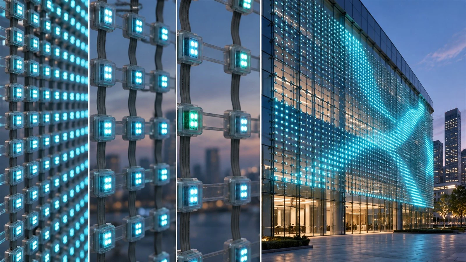 P31.25, P40, P50, P55, P62.5, P80, P100, P125, P150 flexible led mesh P31.25, P40, P50, P55, P62.5, P80, P100, P125, P150 flexible led mesh