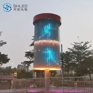 3D Led Curtain Interactive Crystal Fireworks