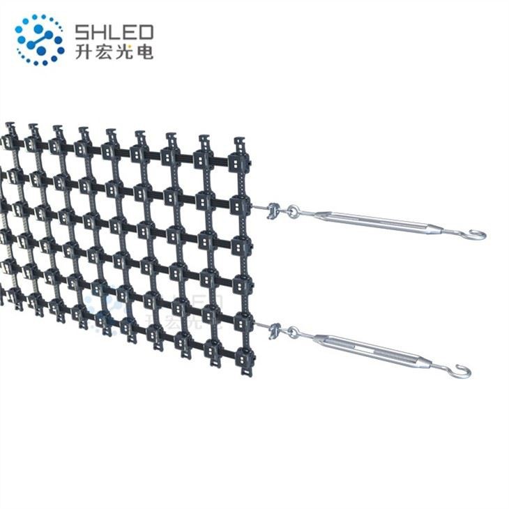 High Quality DMX LED Pixel Mesh Screen For Media Facade