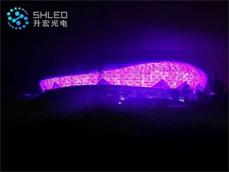 Outdoor Building Background Soft Display Mesh Led Screen
